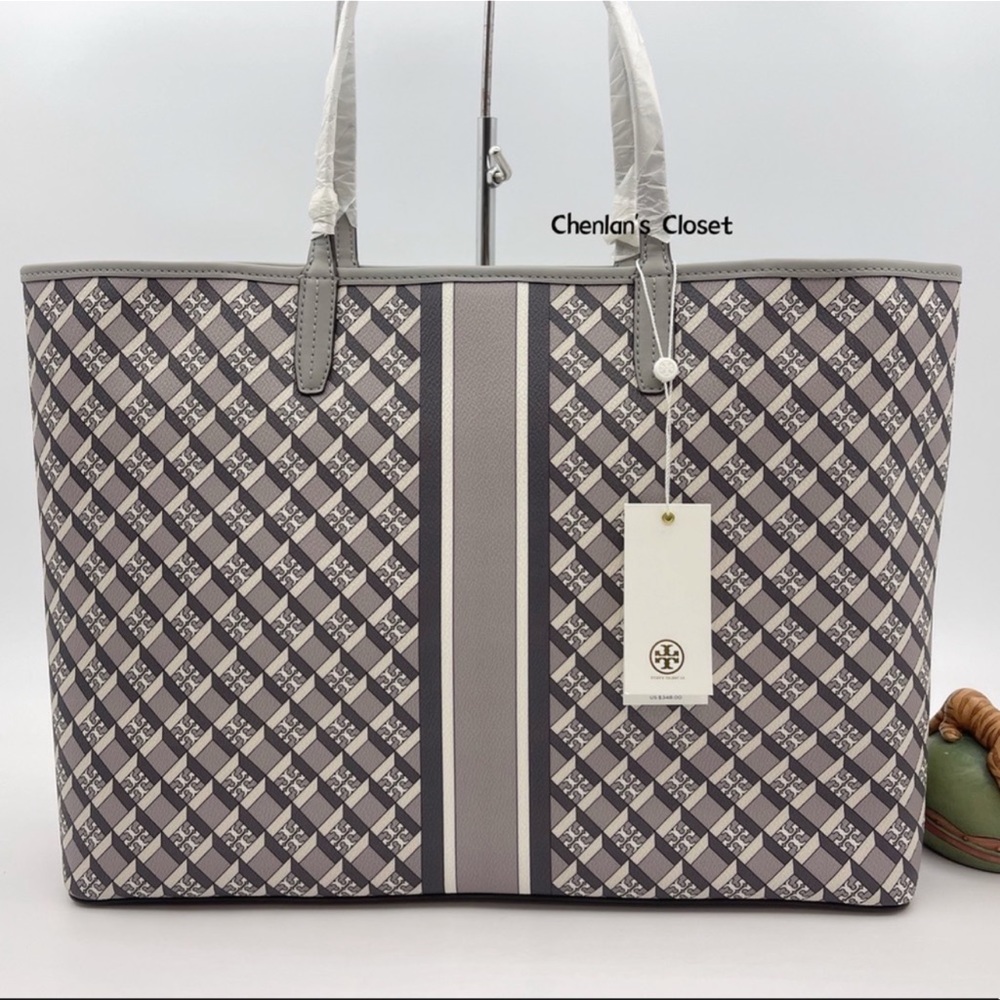 💝NeW! Tory Burch Geo Logo Tote Set - Picture 4 of 11